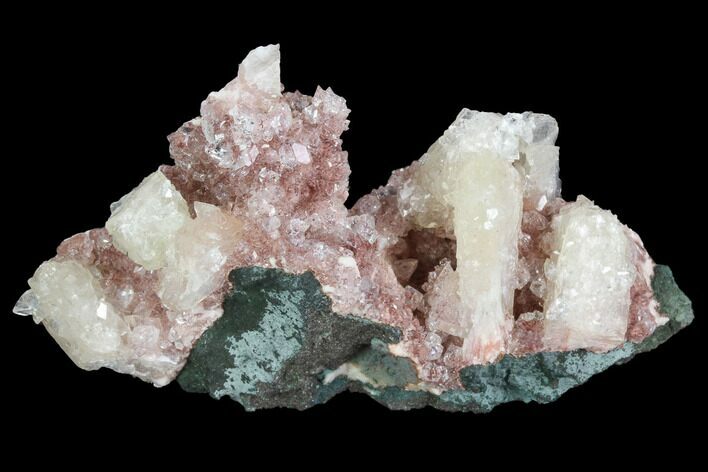 Stilbite and Apophyllite Crystal Cluster - India #97825